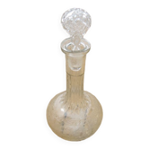 Ancienne carafe à vin en verre style art déco
