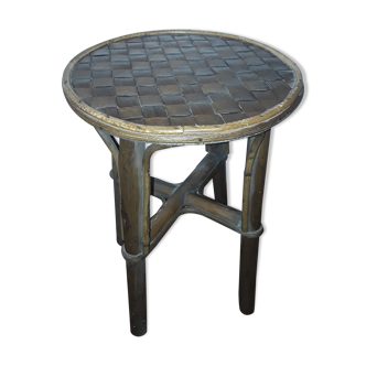 Stool in chestnut