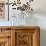 Art Deco sideboard in solid walnut