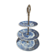 Serviteur 3 plateaux villeroy & boch burgenland de couleur bleu