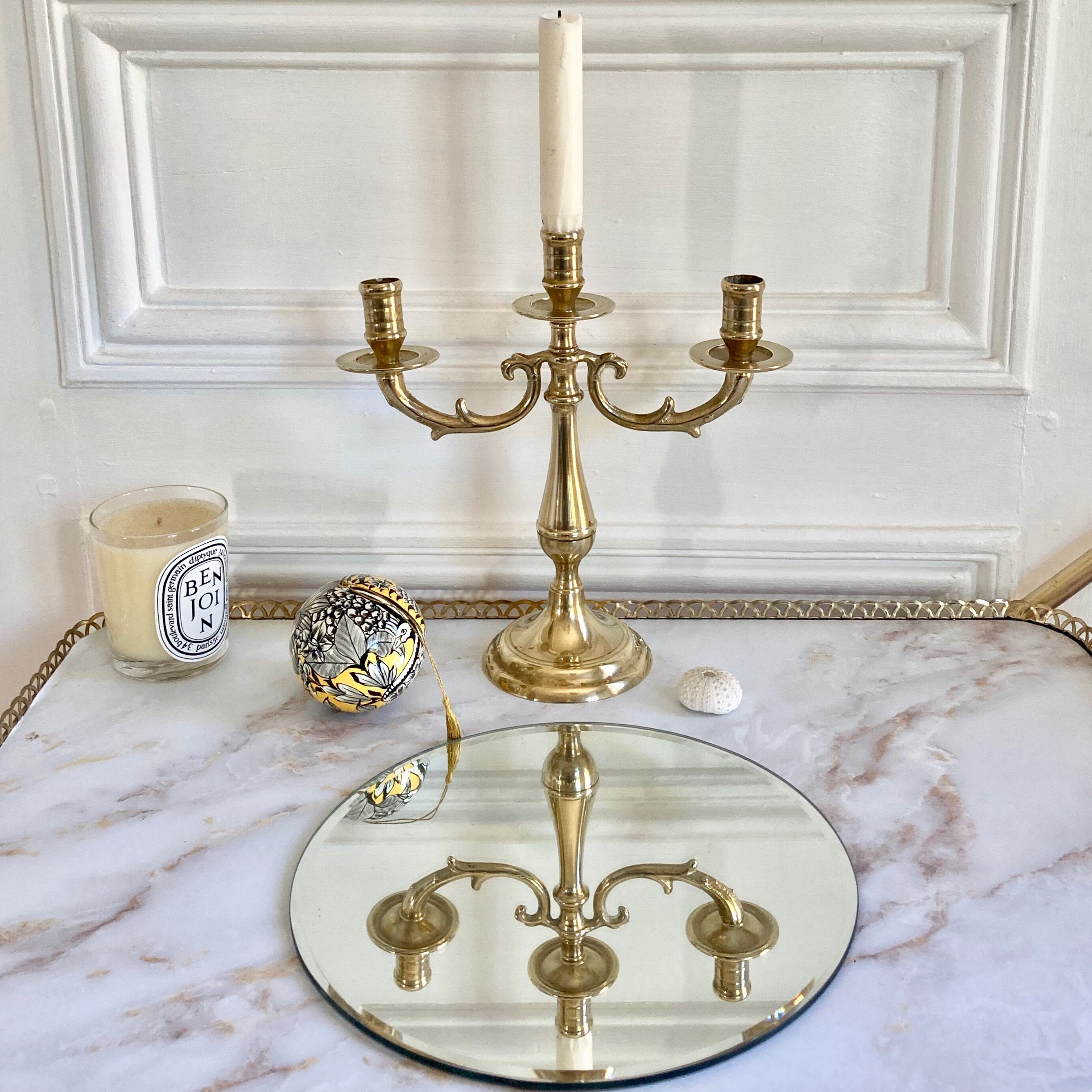 Brass candlestick