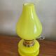 Yellow glass lamp