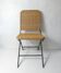 vintage rattan and metal folding chair