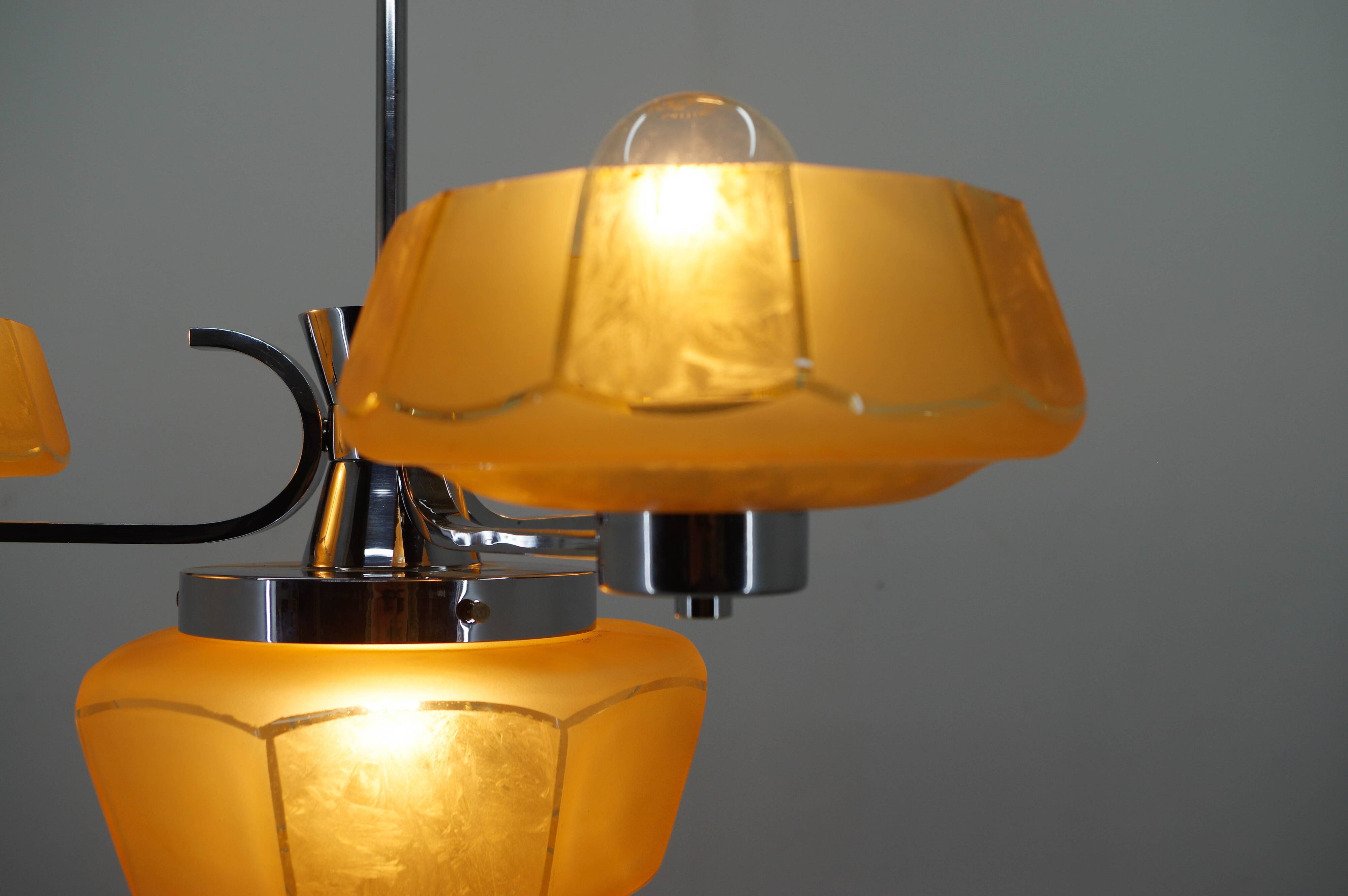 Art Deco Chandelier, 1940s