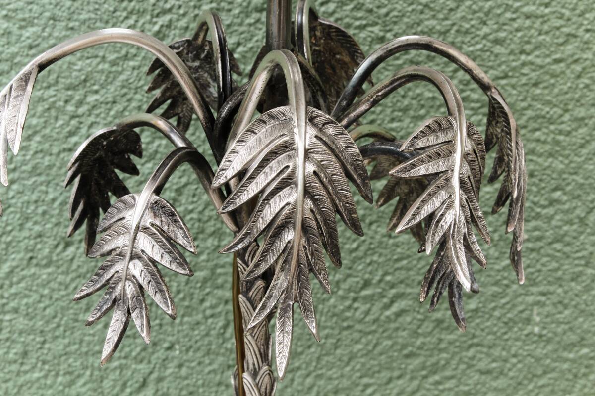 Silver-plated palm lamp, 1910, Thomas Bradbury & Sons