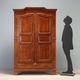 Antique cherry wood wardrobe with drawers, Italy, 19th century