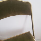 Velvet folding chair
