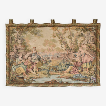 Tapestry depicting a pastoral scene