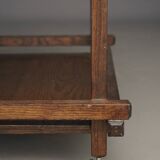 Desserte au thé hollandais moderniste en chêne. Années 1950