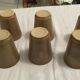 glazed Digoin stoneware cups in very good condition. signed.