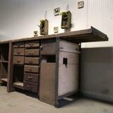 Vintage industrial xl kitchen island wardrobe