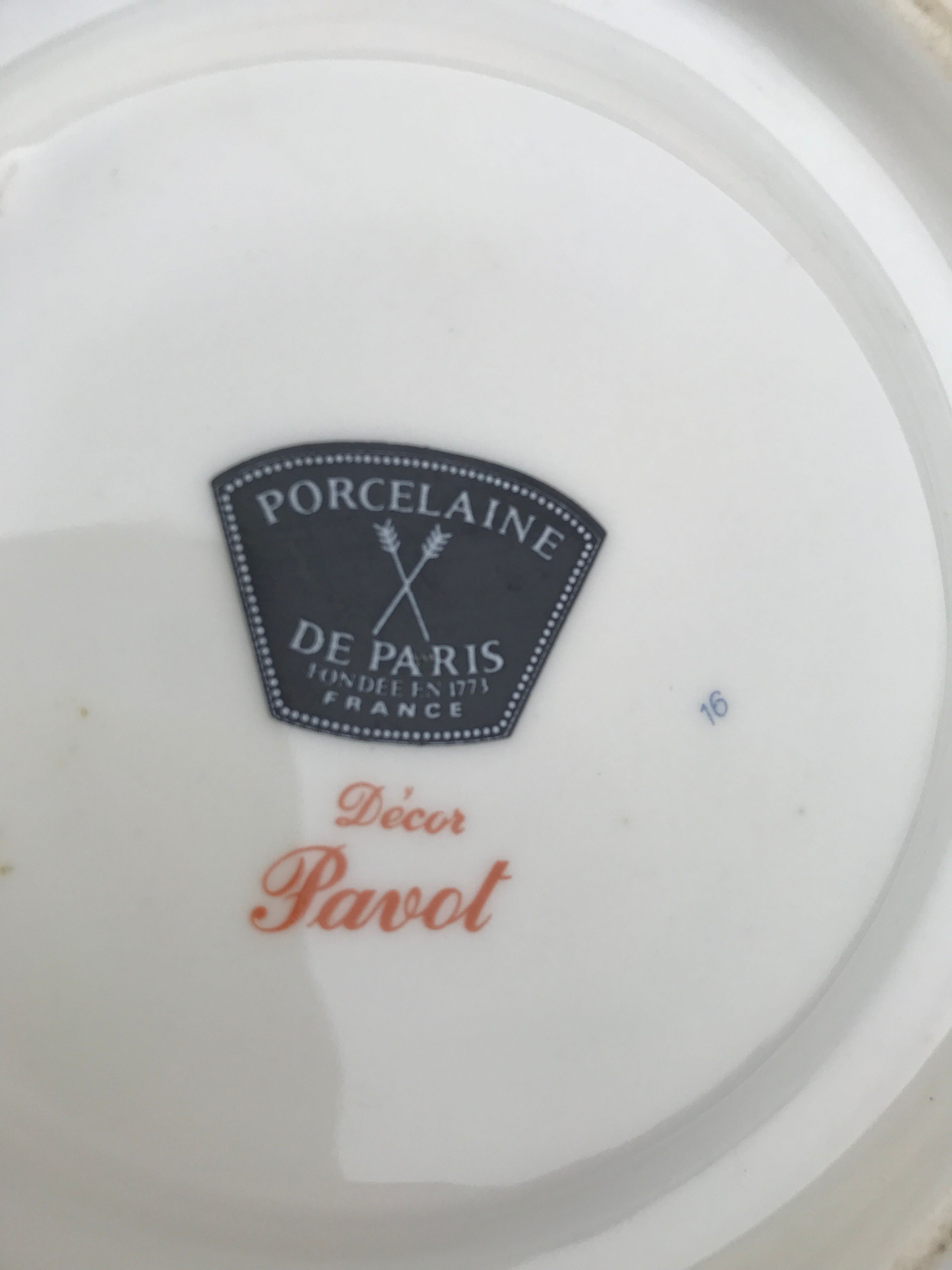 Mug porcelain tea from Paris