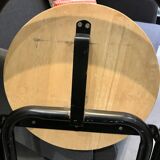 Wood and metal stool