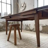19th century oak farmhouse table 270cm with extensions