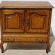 Small oak sideboard, rotating tray