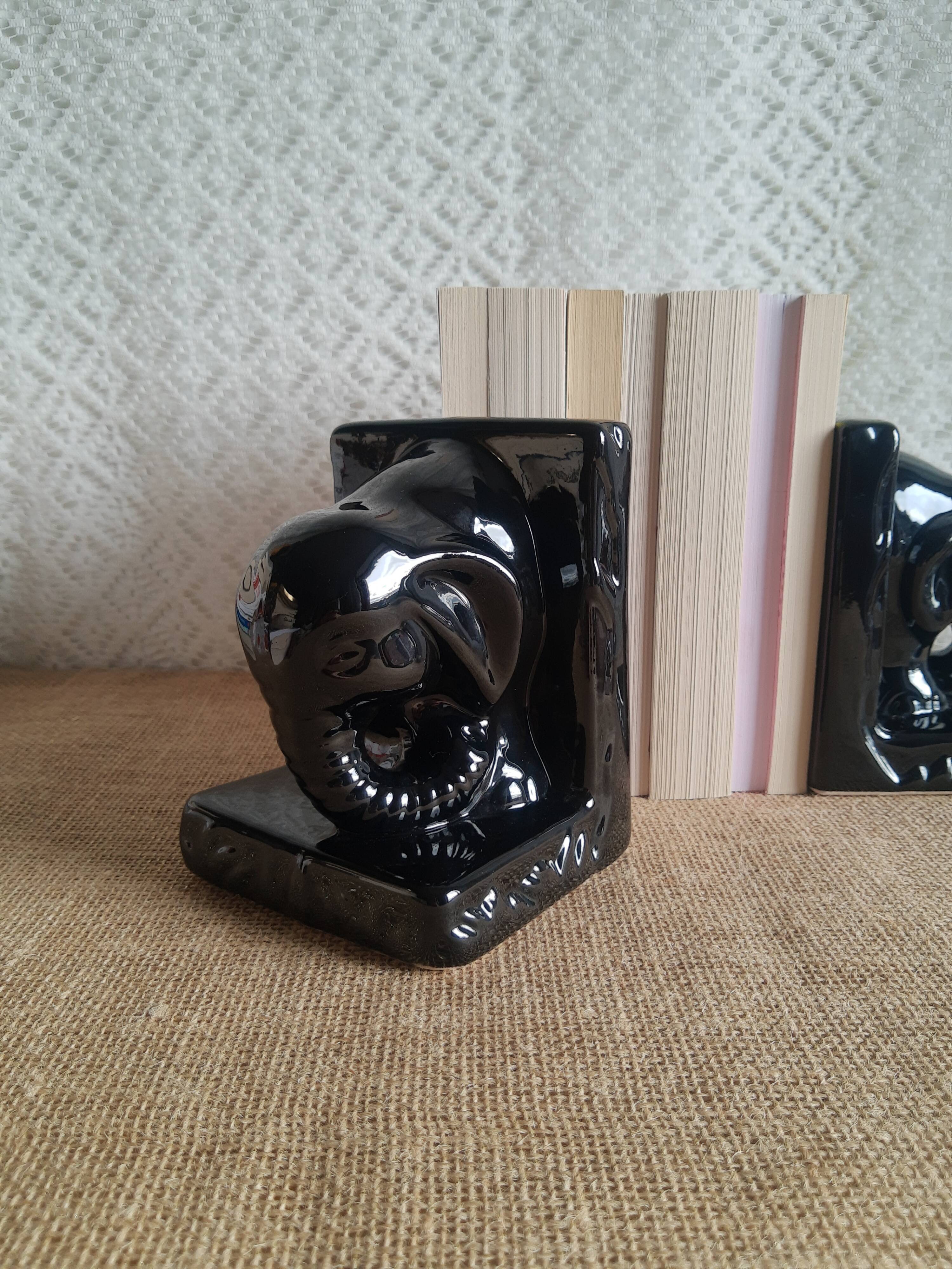 Pair of greenhouse books ceramic vintage elephant