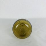 Vase soliflore en verre bullé vert