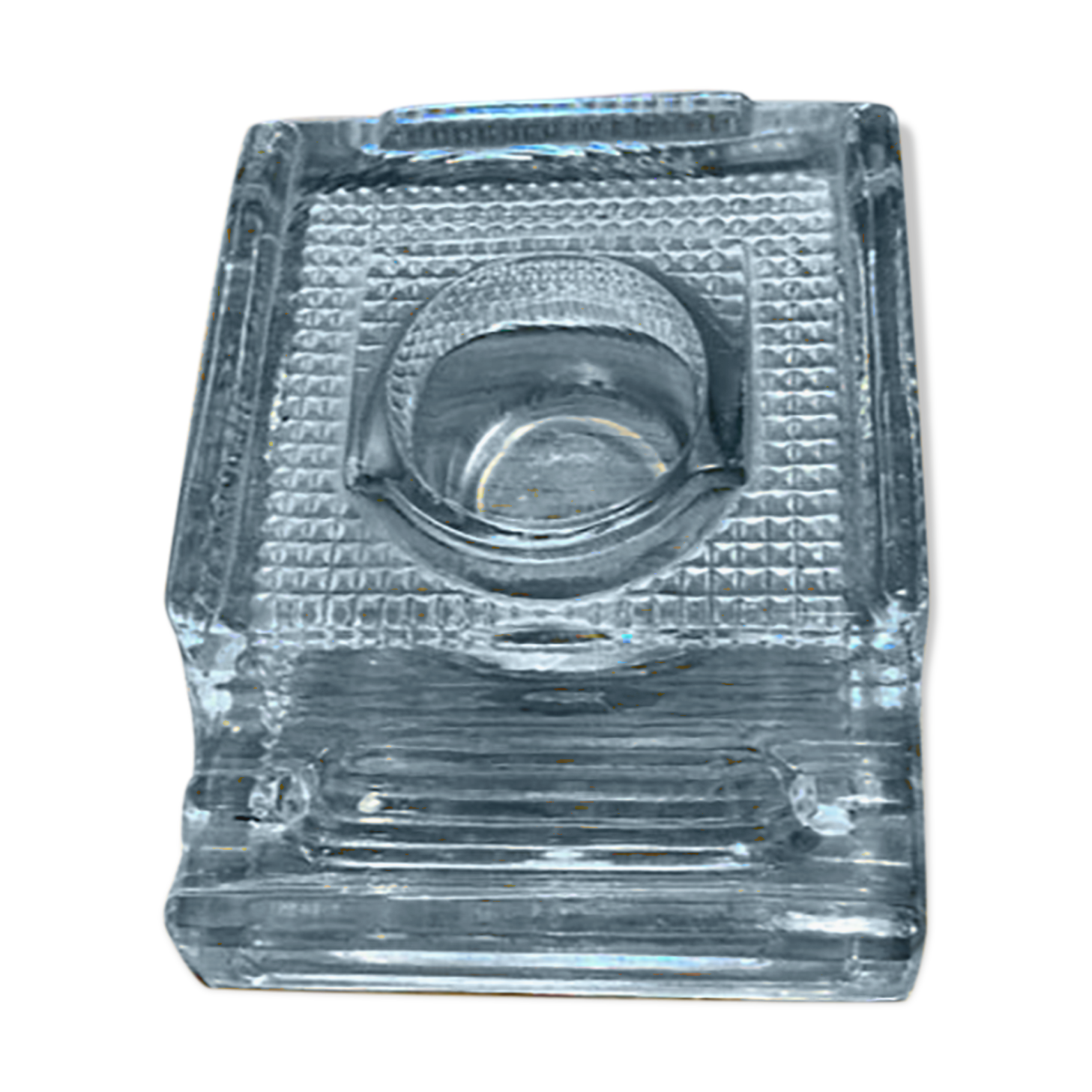 Inkwell glass pen holder