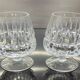 2 cut crystal alcohol glasses