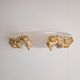 Vintage Bowl Wall Lamps in Goldleaf Murano Glass, Italy, 1970s, Set of 2