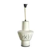 Suspension 1950 1960s verre opaline