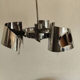 Space age chrome design chandelier suspension
