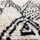 Tapis marocain en laine berbère noir et blanc 235 x 145cm