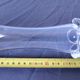 Vintage trumpet vase in crystal signed Daum France 21cm