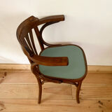 Vintage bistro chair with armrests