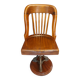 American chair in walnut and cast iron