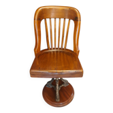 American chair in walnut and cast iron