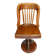American chair in walnut and cast iron