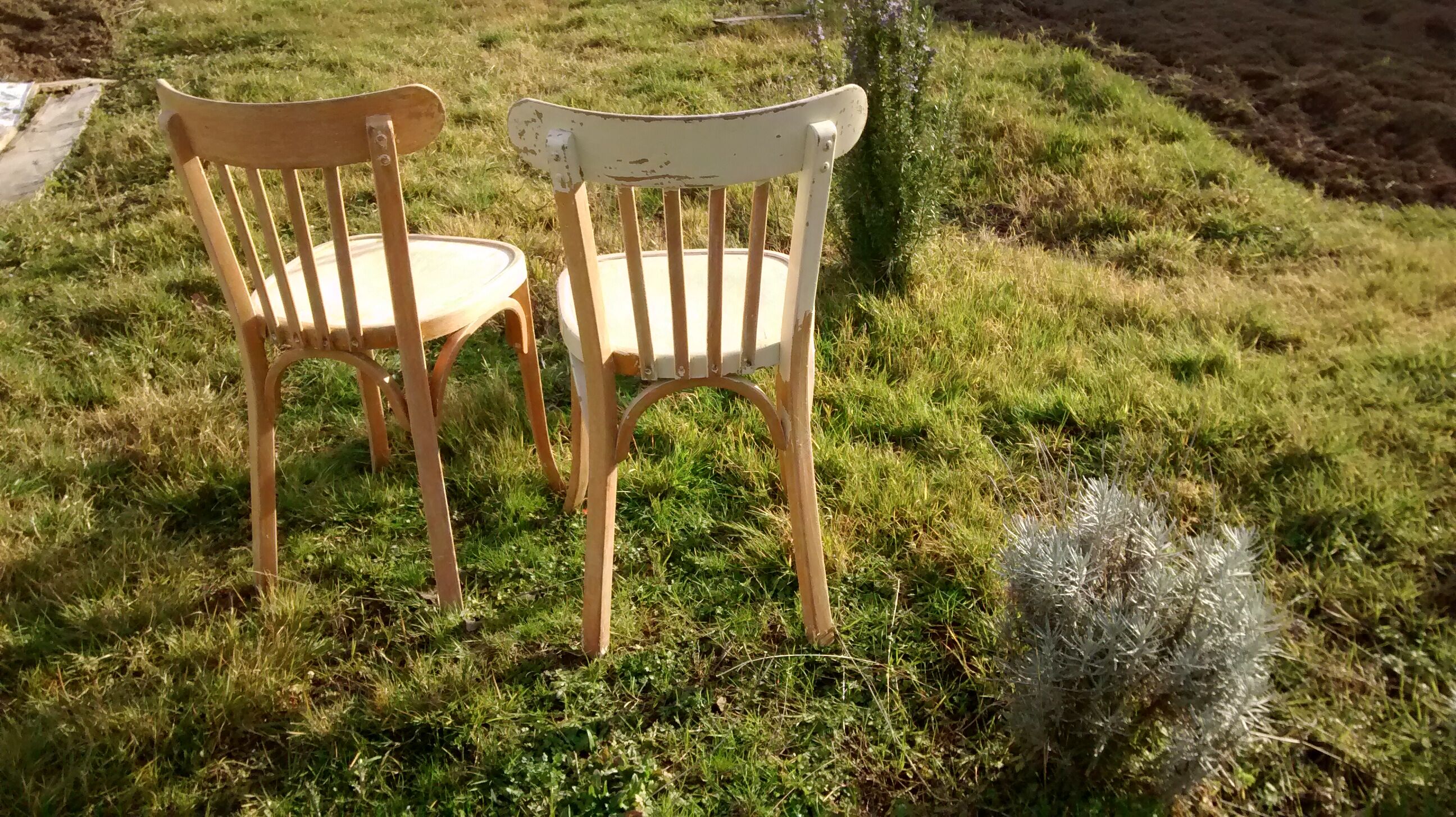 Pair of bistro chairs