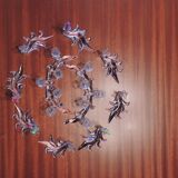 Glass table runner by A. Vialas – Vintage crystal centerpiece