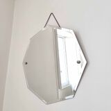 Octagonal mirror beveled Art Deco