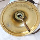 Opaline and bronze lamp