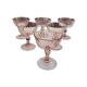 6 rosaline Arcoroc cups