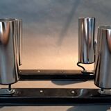 Pair of modernist chrome wall lights 1960.