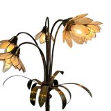 Vintage gold lotus floor lamp/floor lamp