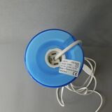 Lampe Fitz en verre bleu, Habitat, 1990