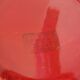 Proceram Aubagne service in red and gilded ceramic shell St Jacques 1950