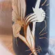 Vintage ceramic vase West Germany - Scheurich 638-20 cobalt blue