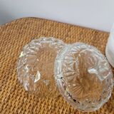 Sucrier en verre moulé