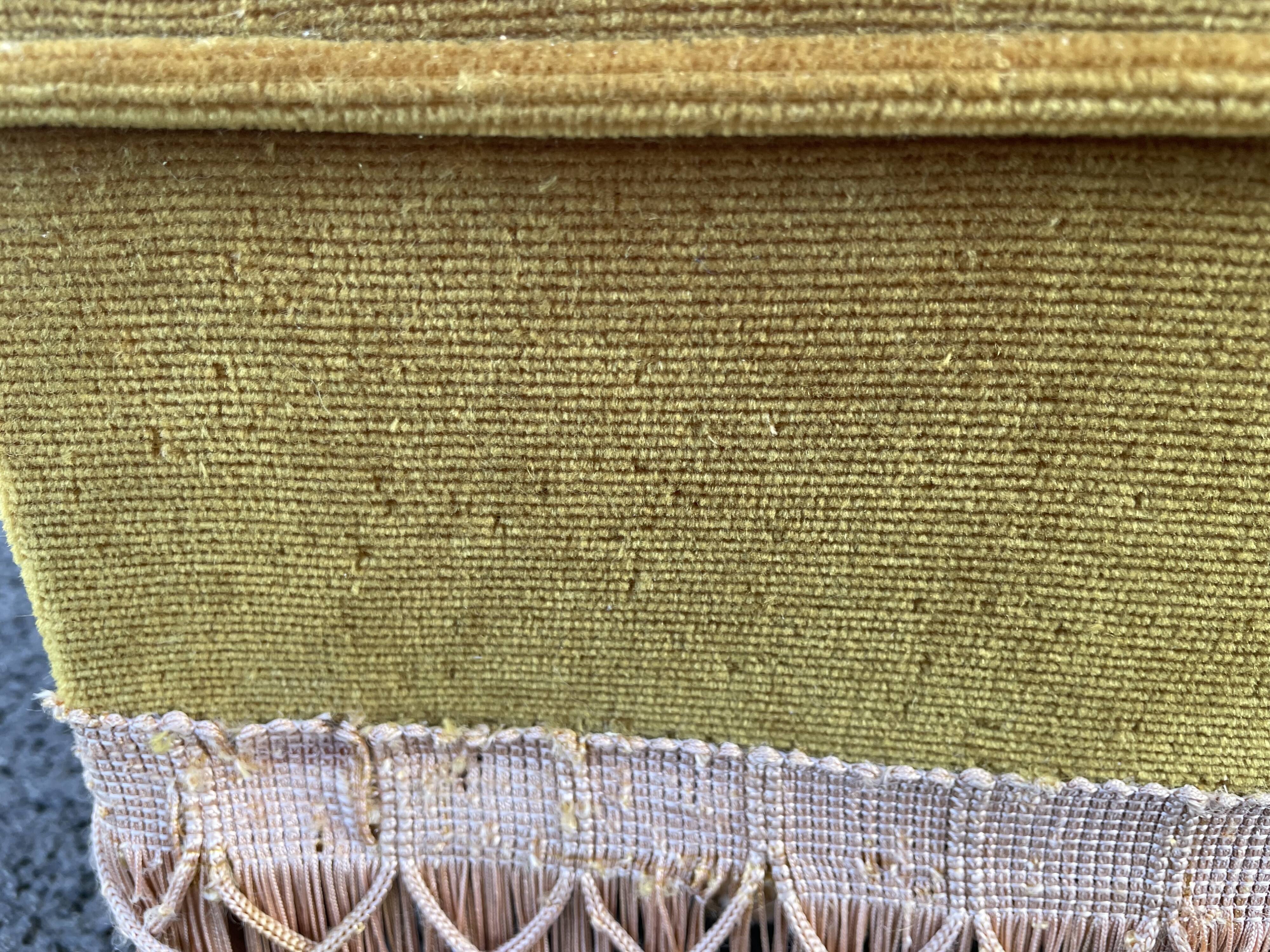 Padded golden yellow velvet toad