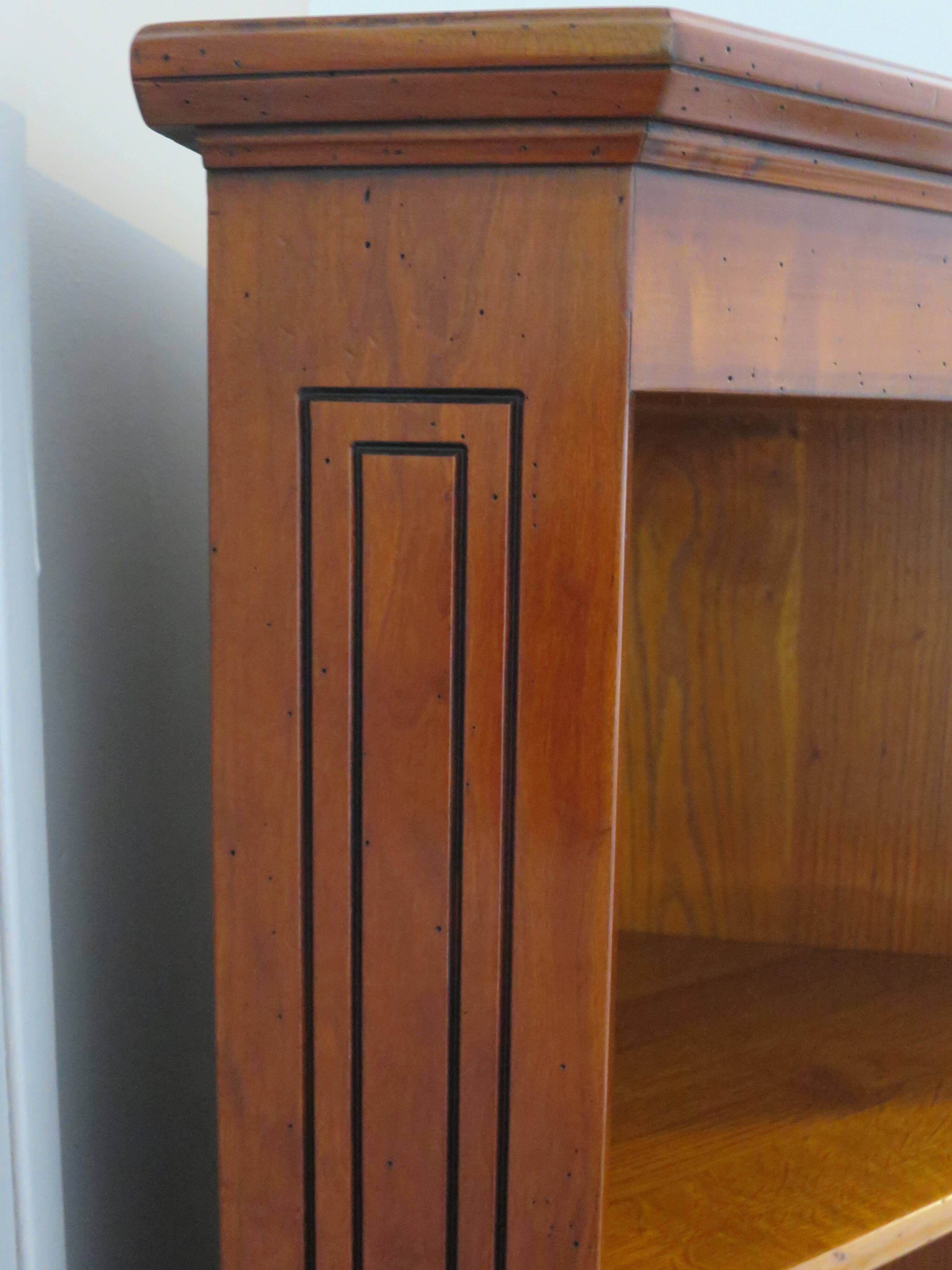 Corner bookshelf - Pentagon shape - Solid wood - 1980s - Richelieu