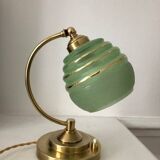 Old art deco brass lamp