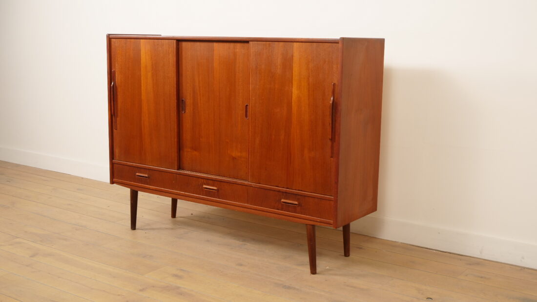 Buffet vintage | Armoire murale | Teck | 154 cm