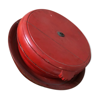 Plateau et boîte chinois traditionnel  rouge