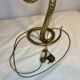 Cobra snake lamp in bronze