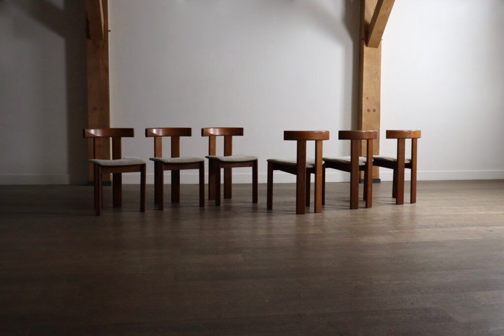 Set of 6 dining chairs by Luigi Vaghi for Former, Italy 1960s